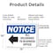 Signmission All Deliveries To Business Office, 14 in W x Rectangle, Plastic OS-2PACK-NS-P-1014-L-10094 - alternate 2
